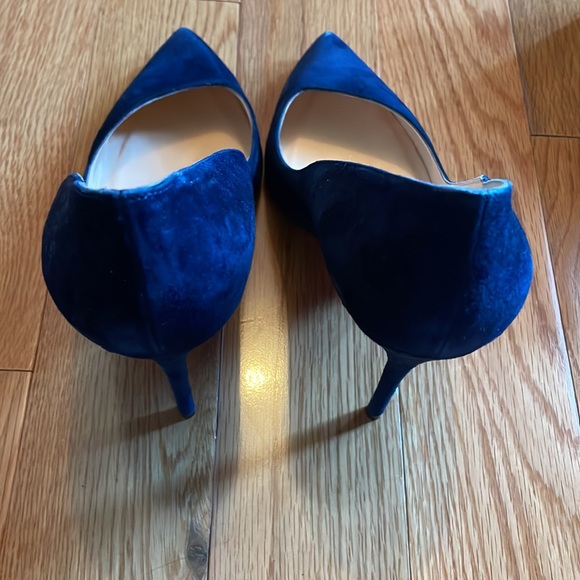 Christian Louboutin Corneille Navy Suede Pump 100 - Picture 7 of 9